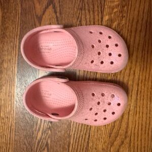 CROCS Pink Water Shoes with Perforated Design